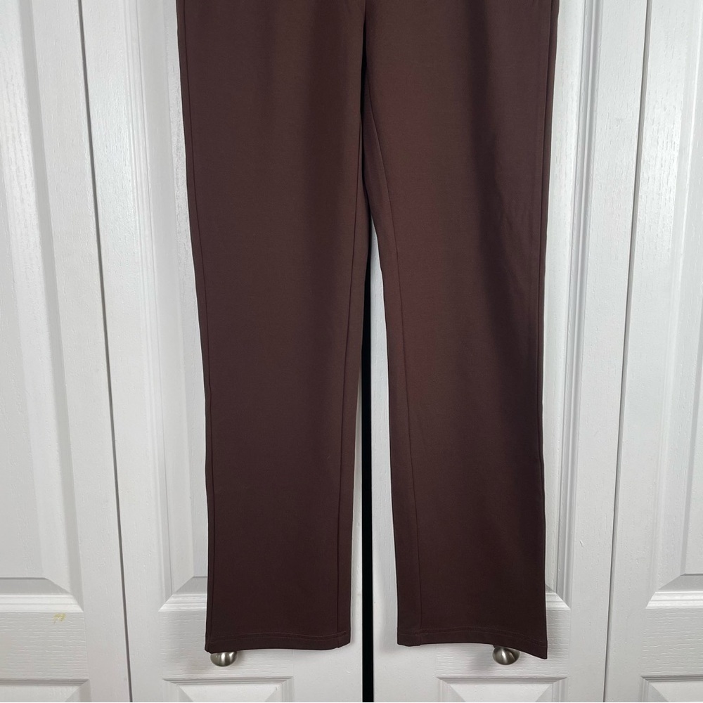 ZTN Stretchy Dress Pants Trousers Womens S Brown Straight Slacks Business Office - Picture 7 of 16
